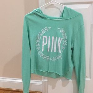 VS Pink Cropped Hoodie
